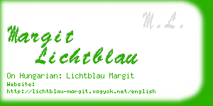 margit lichtblau business card